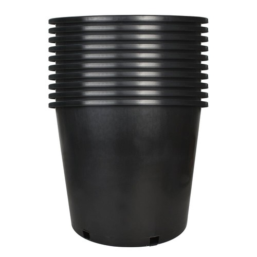 Pots gallon black - pots, of