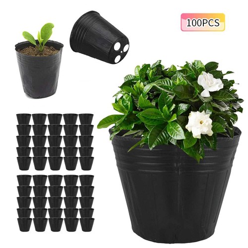 100pcs black garden nursery - 100pcs,